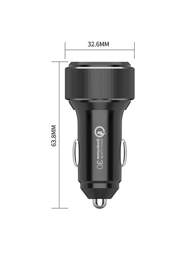 QIAKEY TM313 Dual Port Fast Charge Car Charger