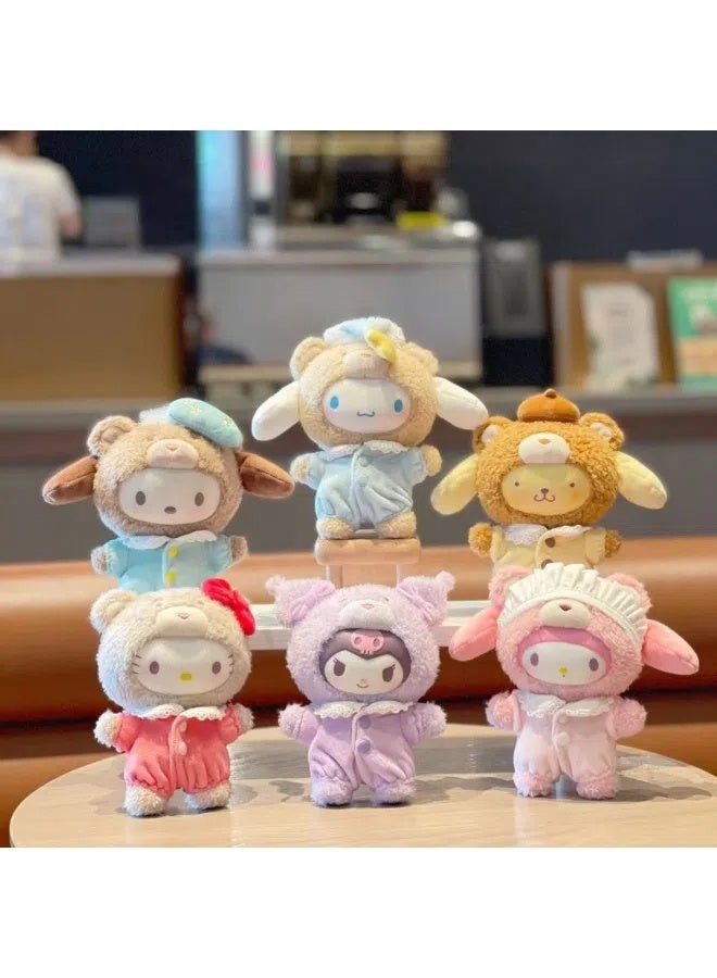 general Sanrio Family Latte baby Vinyl Plush Pendant Taro Latte-Kuromi Tide Play Doll Pendant Doll the best Gift for family and friends - Image 2