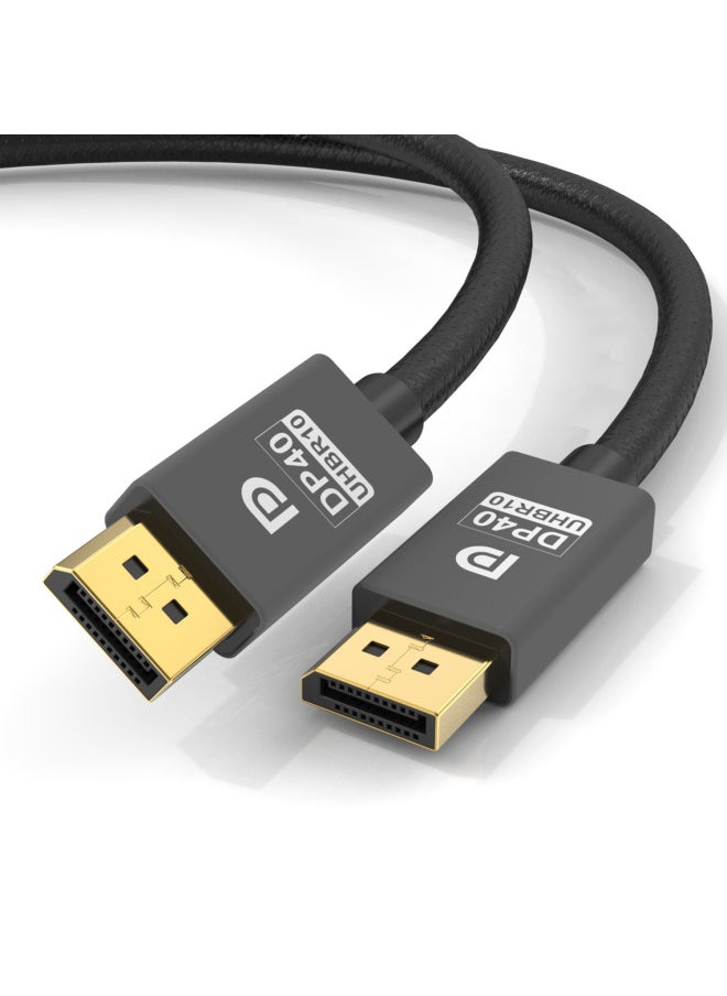 DP Line 2.1 Computer Monitor HD Line UHBR10 40Gbps Large DP To Large DP Adapter Manufacturers Wholesale-Color:Black 8K-Line Length:1 M