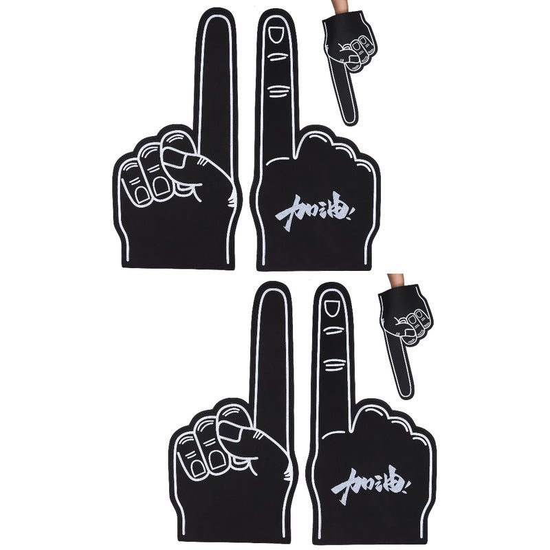 6 Pcs Foams Fingers Giant Hands Cheerleading Prop Party Noisemaker Sports Party Favors - Image 1
