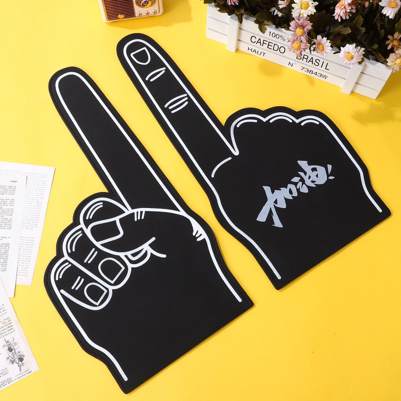 6 Pcs Foams Fingers Giant Hands Cheerleading Prop Party Noisemaker Sports Party Favors - Image 4