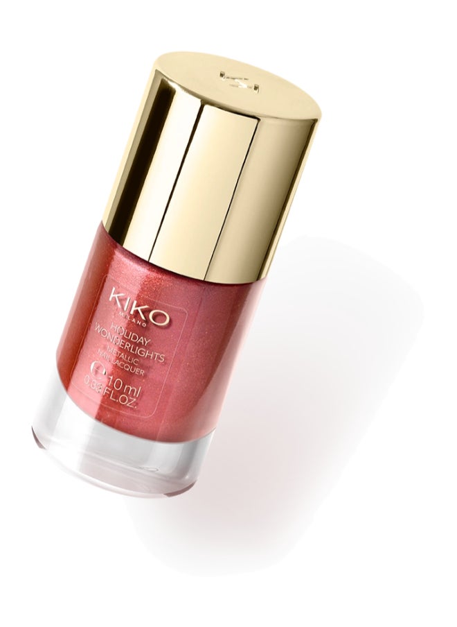 KIKO MILANO Holiday Wonderlights Metallic Nail Lacquer Pomegranate Sorbet  - Image 3