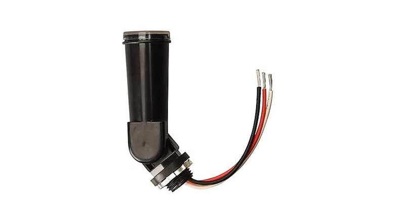 Woods 59413 59413WD Outdoor Conduit Lighting Control With Photocell and Swivel Mount (Hardwired; Black); 1 Count (Pack of 1) - Image 1
