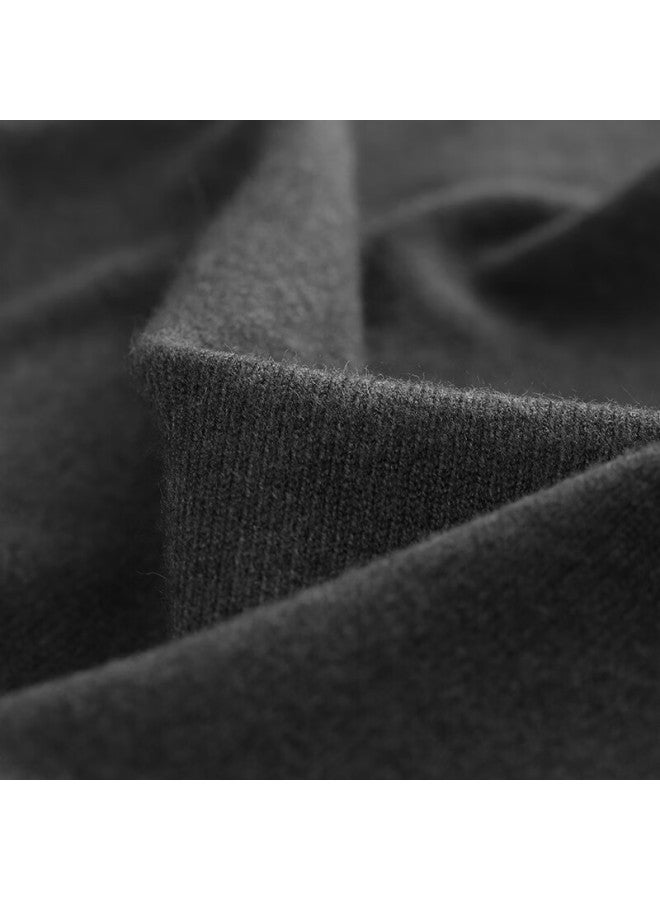 Markless Men's Autumn Winter Warm Crew Neck Knit Sweater Casual Pullover Base Layer 0710 Smoky Gray Xxl - Image 3