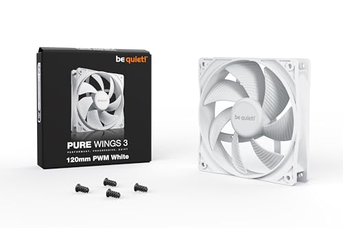 be quiet! Pure Wings 3 120mm PWM White Fan | High top-end Speed | Low Minimum RPM | Optimized Fan Frame | Extraordinary air Pressure | White | BL110 - Image 3