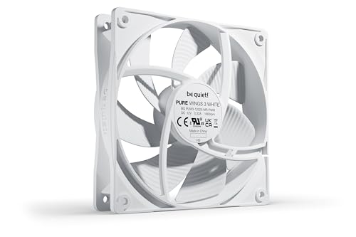 be quiet! Pure Wings 3 120mm PWM White Fan | High top-end Speed | Low Minimum RPM | Optimized Fan Frame | Extraordinary air Pressure | White | BL110 - Image 2