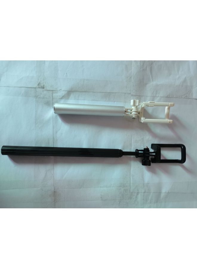 Double Slot Concave Fan Self-timer Live Broadcast Bracket Multi-function Telescopic Rod Car UAV Artificial Intelligence Telescopic Manufacturer-Color:Black/Silver  - Image 4