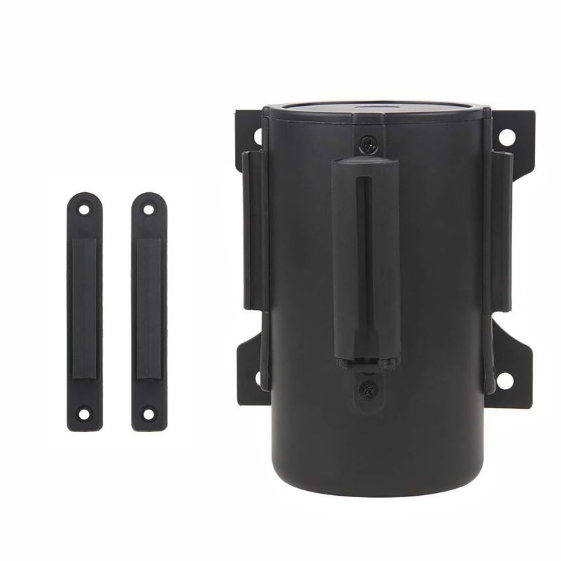 Retractable Belt Barrier Wall Mount 5 Meters Black Steel Case - Image 2