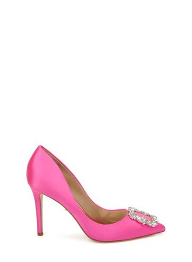 Badgley Mischka Women's Cher Pump - Women's Pumps with 3.75" Stiletto Heels, Pewter Glitter, 37-38 EU - Image 4