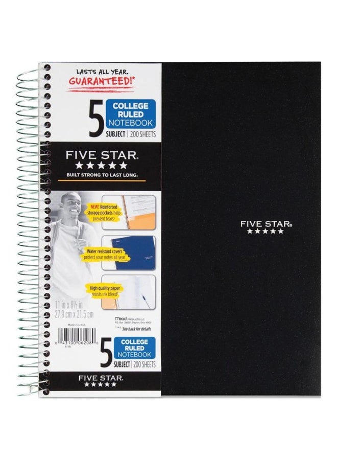 Five Star Notebook 8.5 X 11 in 400 Pages (200 Sheets)