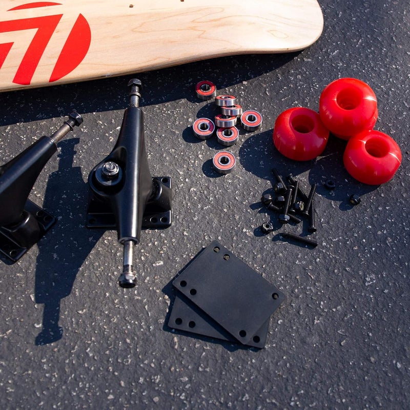Cal 7 Skateboard Complete Combo with 139 mm Trucks, 52 mm Wheels, Bearings, Durable Skateboard Hardware Kit, Starter Set for Standard Skateboards - Image 3