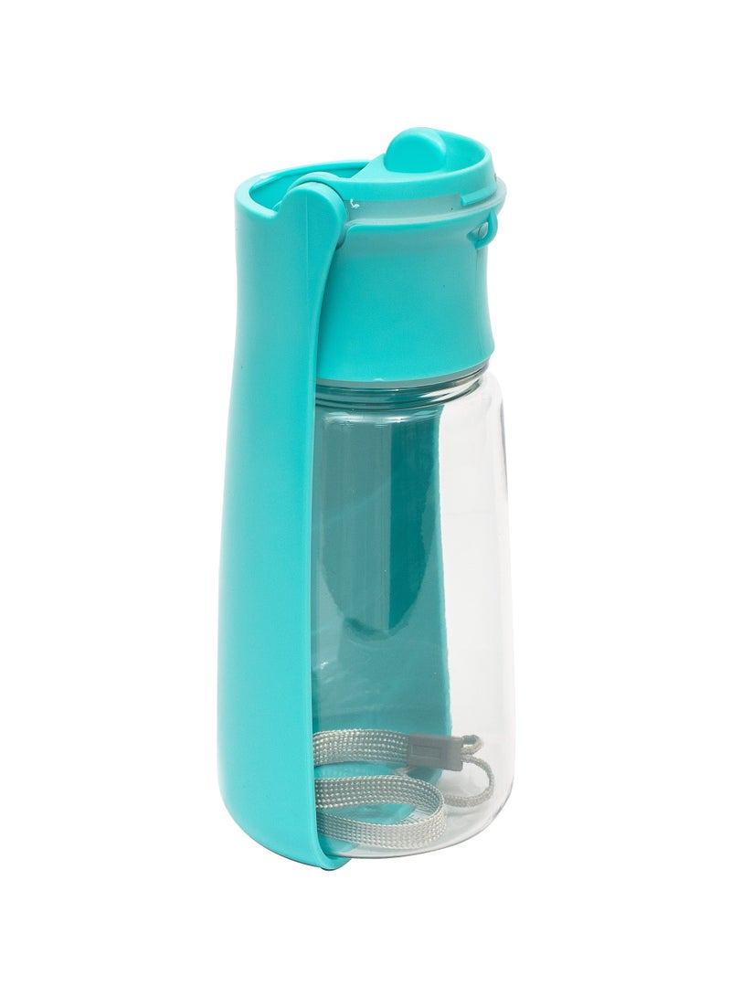 بي إل PL - موزع زجاجات مياه محمول للكلاب - أزرق مخضر - Image 1