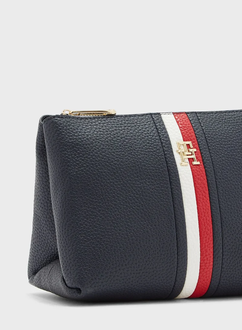 TOMMY HILFIGER Emblem Zip Detail Purse