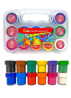 Funbo 12-Piece Poster Color Set 20ml Content Per Bottle  - Image 1