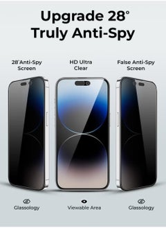 glassology iPhone 16 Privacy Tempered Glass Screen Protector – 9H Hardness, Anti-Spy, Scratch Resistant, Case-Friendly, High-Quality Protection for Your iPhone 16  - Image 3
