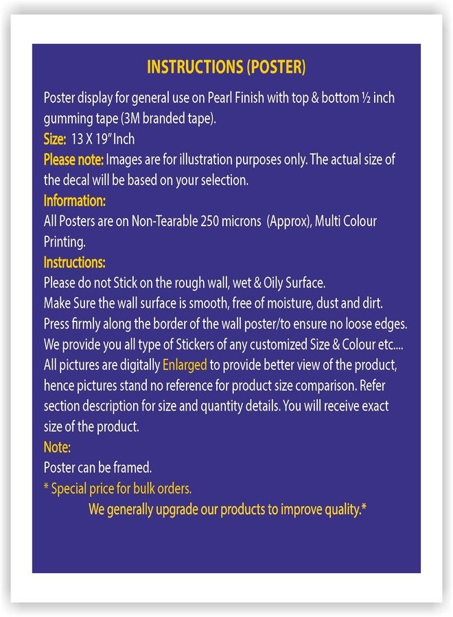 Anne Print Solutions ملصق فوائد الماء الصحية من آن برينت سوليوشنز® (بدون إطار) - ملصق للمستشفيات والعيادات - عبوة من قطعة واحدة - مقاس 13 بوصة × 19 بوصة - متعدد الألوان - Image 4