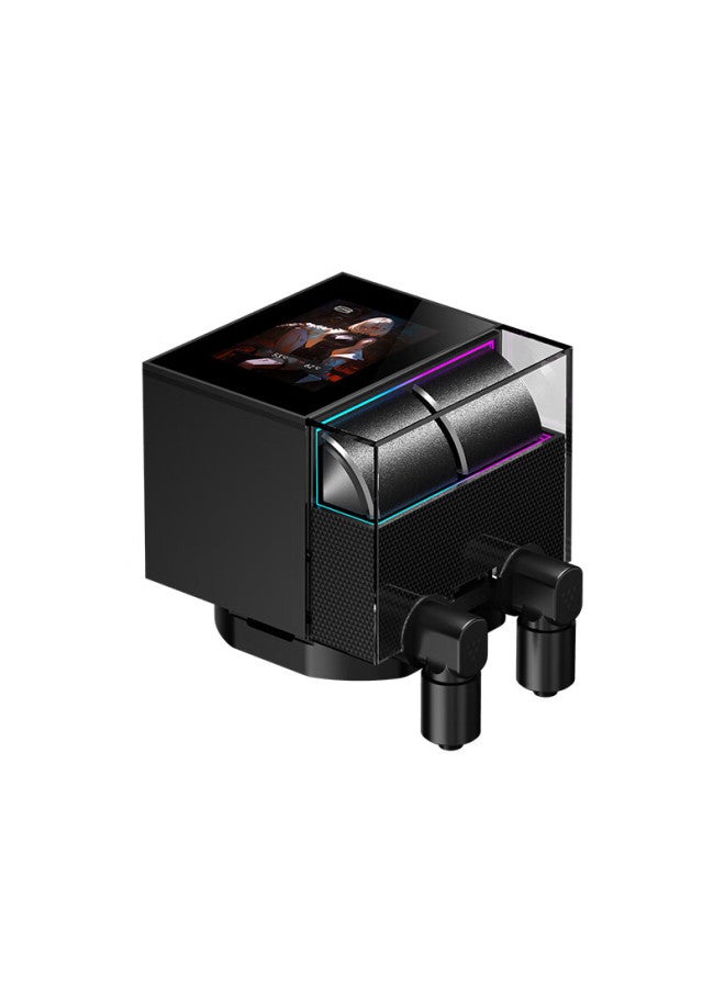 Pccooler Ds360 Display, Black All-in Cpu Water Cooler, Temperature Display, 2.4-inch Ips Lcd Screen, Argb Water Block, Supports 1700/am5 - Image 4