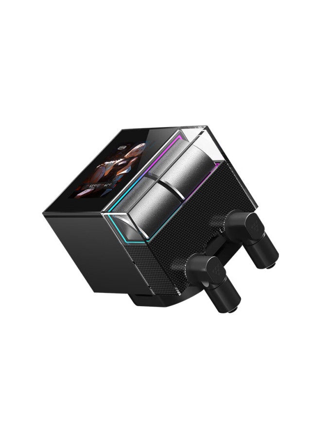 Pccooler Ds360 Display, Black All-in Cpu Water Cooler, Temperature Display, 2.4-inch Ips Lcd Screen, Argb Water Block, Supports 1700/am5 - Image 2
