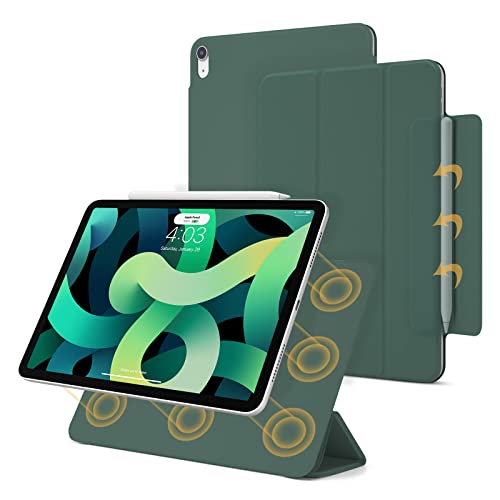 Dwopar Magnetic Case for iPad Air 11 Inch M4/M3/M2 2026/2025/2024, Smart Folio for iPad Air 5th/4th Gen. 10.9 Inch 2022/2020, Trifold Stand Case, Auto Sleep/Wake, Support Apple Pencil Pro(Green)