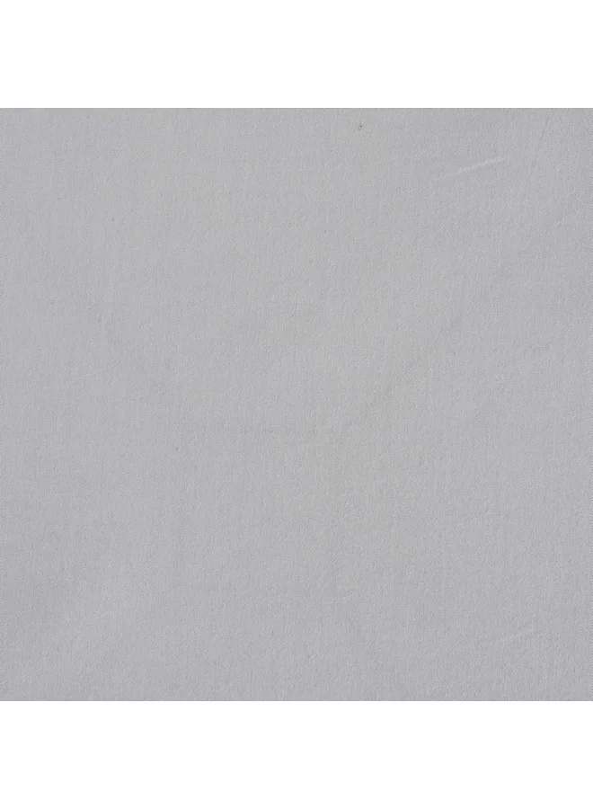 هوم بوكس ملاءة سرير قطنية أساسية بلون سادة مقاس كينج 210 × 36 × 180 سم