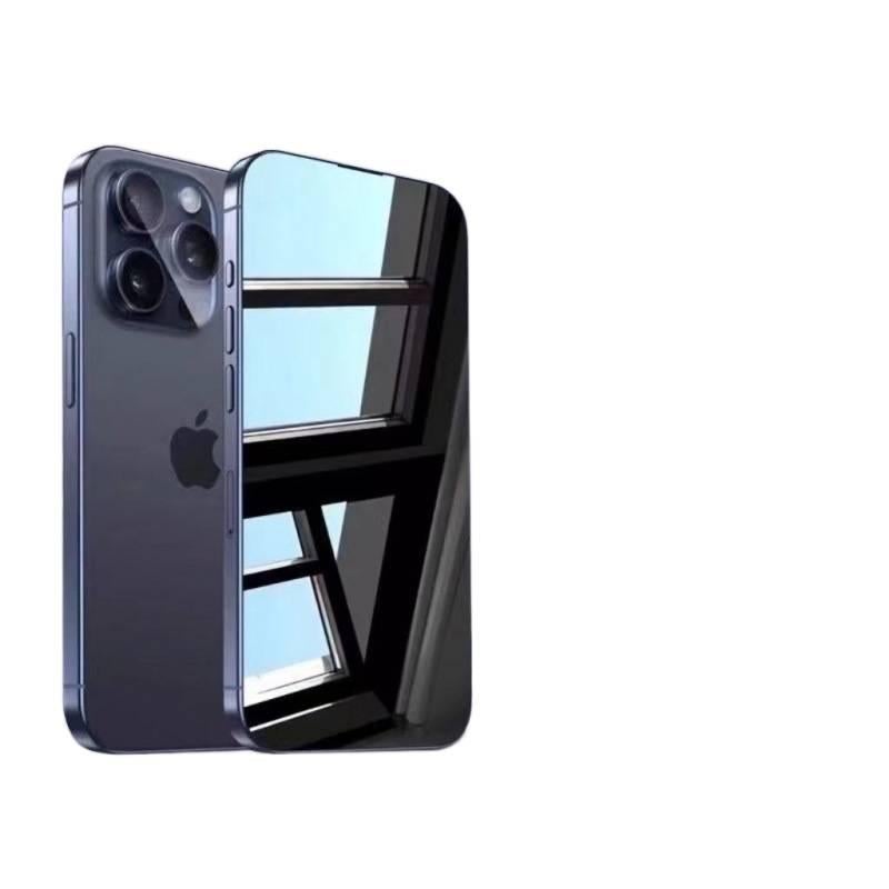BB Glass Phone Case for iPhone 13 with Anti-Fingerprint and Privacy Screen Protection plus Dust-Proof Mesh plus Scratch-Resistant in Clear - Image 4