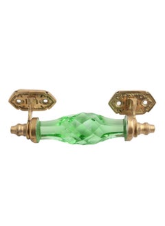 Indian-Shelf IndianShelf 1 Pack Glass Green Decorative Drawer Pulls Diamond Unique Cabinet Handles for Door Dresser GH64  - Image 2