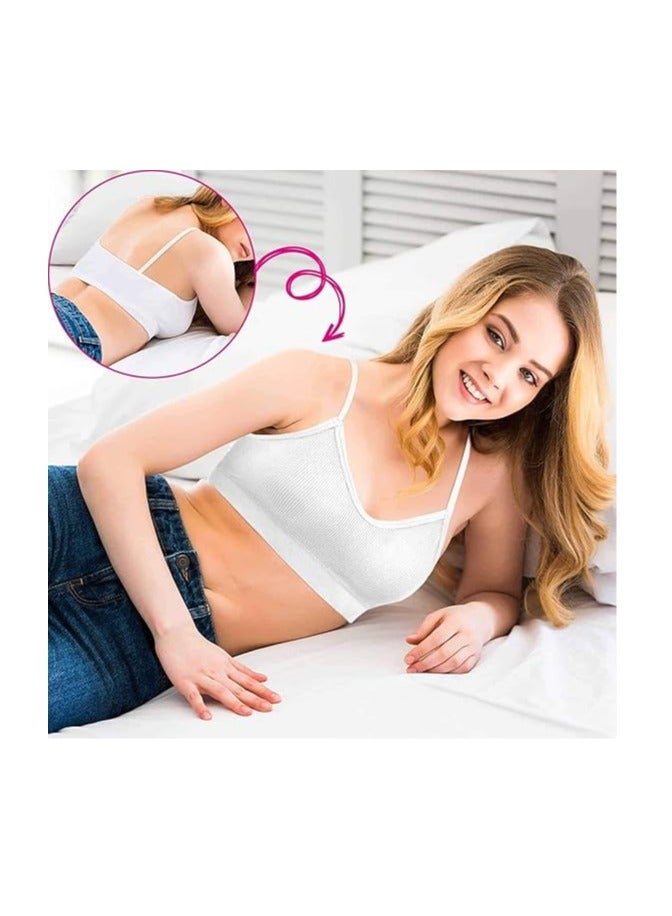 Padded Bralettes for Women, 6 Pcs Sports Bras for Women Pack, V Neck Cami Bando Bra for Women Girls  - Image 4