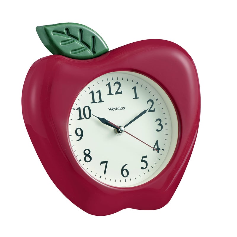 Westclox 10" 3-Dimensional Apple Wall Clock- Model #38038A - Image 5
