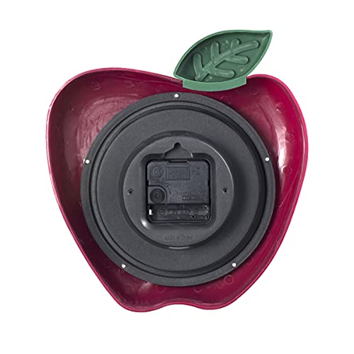 Westclox 10" 3-Dimensional Apple Wall Clock- Model #38038A - Image 2