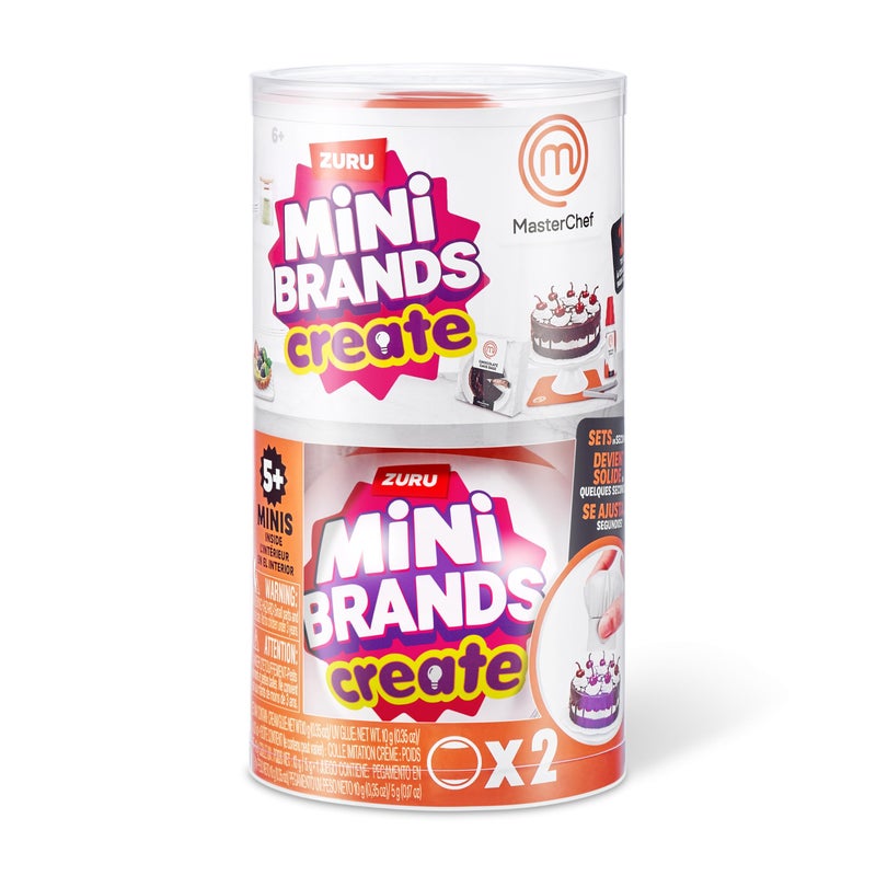 Mini Brands Master Chef Mini Brands Series 1 (2 Pack) - Collect and Create 11 MasterChef Dishes, DIY Resin Play, Non-Edible Collectible - Image 2