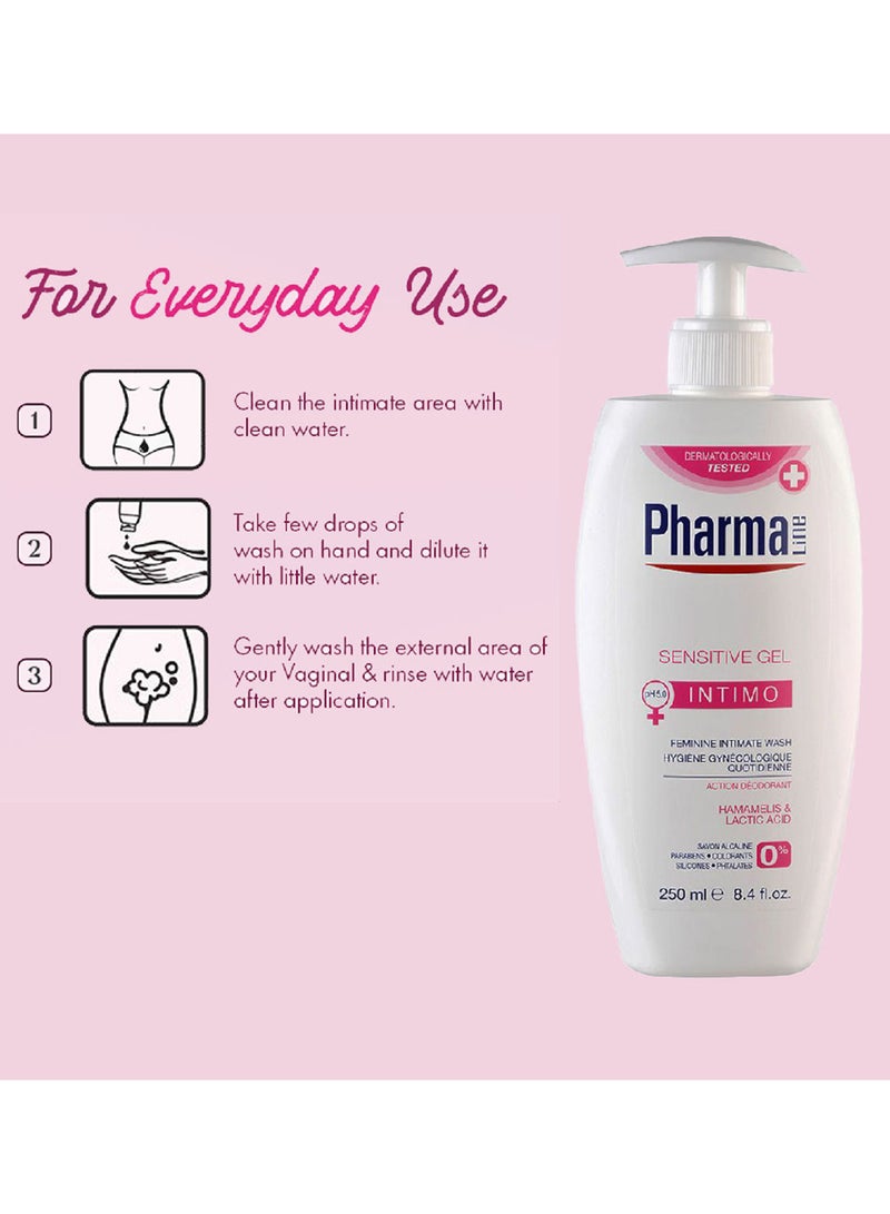 Pharmaline Sensitive Feminine Intimate Wash 250 Ml - Image 5