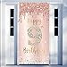 Excelloon Pink Rose Gold 9th Birthday Door Banner Decorations Large Nine Year Old Party Sign Photo Booth Props - Image 3