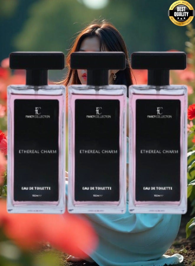 FANCY COLLECTION 3 Pieces Ethereal Charm Perfume EDT 100ML - Image 1