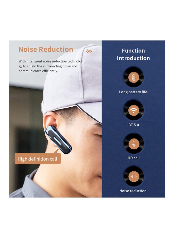 NIBEMINENT In-Ear Single Bluetooth Headset Black/Red  - Image 4
