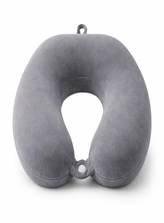 DALUCI Travel Neck Pillow for Airplane Travel | Soft U Shape Head Support for Car Train Bus | Comfortable Neck Rest Pillow (Grey, Neck Pillow) - Image 1