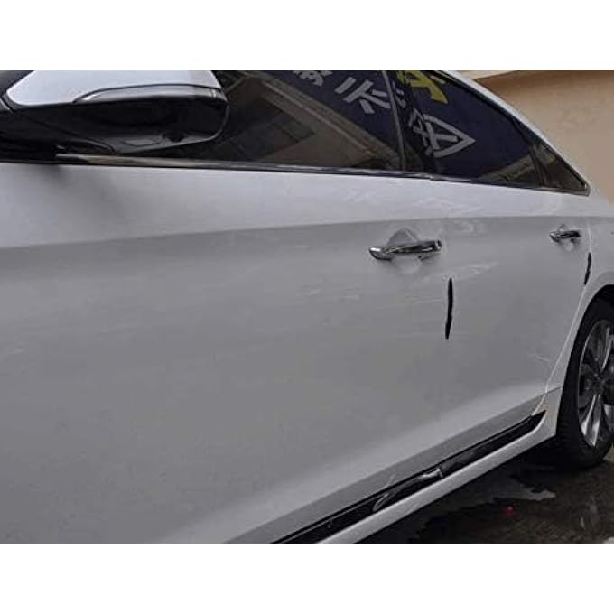 ريحني 4PcsSet واقي باب السيارة واقي باب الجانب واقيات الحافة ملصقات ميتسوبيشي - Image 4