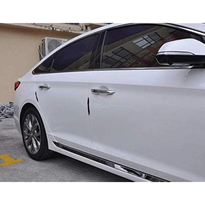 ريحني 4PcsSet واقي باب السيارة واقي باب الجانب واقيات الحافة ملصقات ميتسوبيشي - Image 5