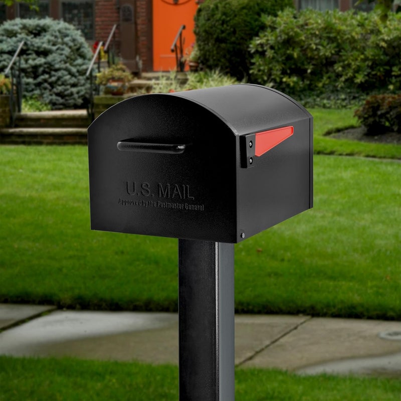 Mail Boss Orca XL Extra Large Steel Mailbox – USPS Approved T4 Rural Mailbox – Heavy-Duty Galvanized Steel, Powder-Coated, Non-Locking Design – Model #7306, Black - Image 3