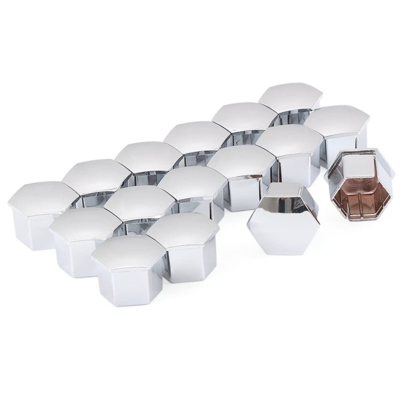10Pcs Silver Wheel Nut Covers Hex Lug Protectors Corrosion Resistant Easy Fit - Image 3