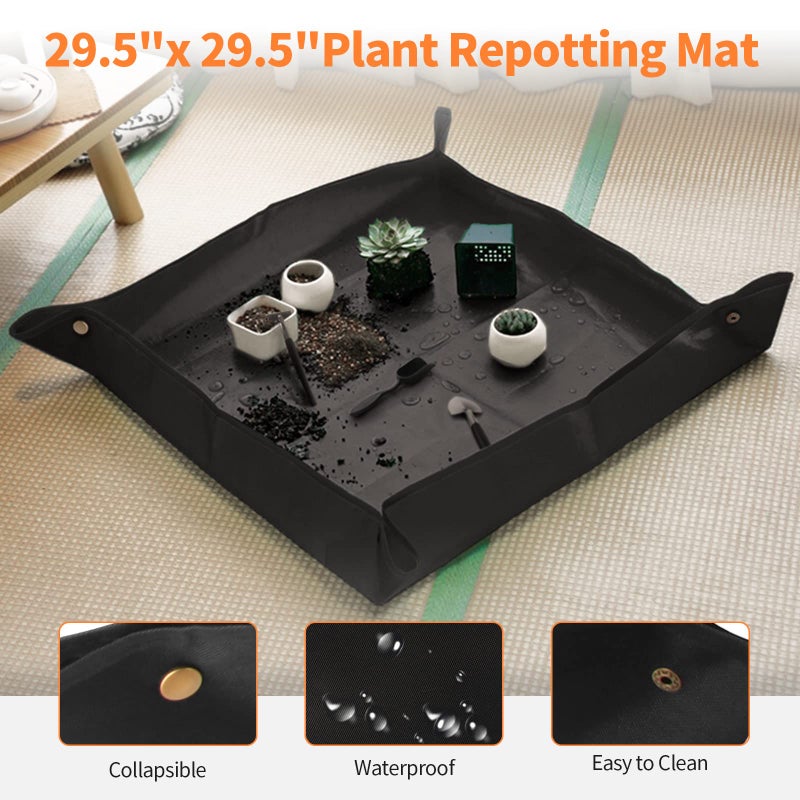 Taschyas Bonsai Tree Kit, 20 Pcs Gardening Succulent Tools Set, Bonsai Tool Kit Include 262 Feet Bonsai Wire, 29.5"x29.5" Plant Repotting Mat, Bonsai Scissors, Pruning Shears, Unique Gift for Indoor Gardening - Image 2