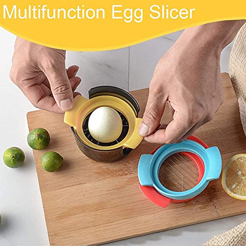 Dhvsam Egg Slicer , 3 in 1 Stainless Steel Cutting Wire Cut Soft Boiled Eggs ,Egg Chopper/Divider/Dicer/Cutter, Slicing Widget Slicing Cutter for Cooking Kitchen Accessories. - Image 3