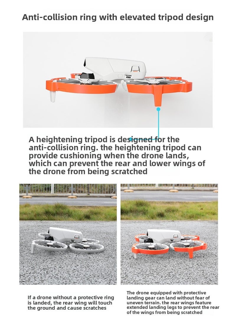 Drone Protective Bumper Set for DJI Flip – Lightweight Landing Gear Riser & Propeller Guard – Shock-Absorbing Frame Design for Stable & Safe Flight – Easy to Install & Durable - Image 4