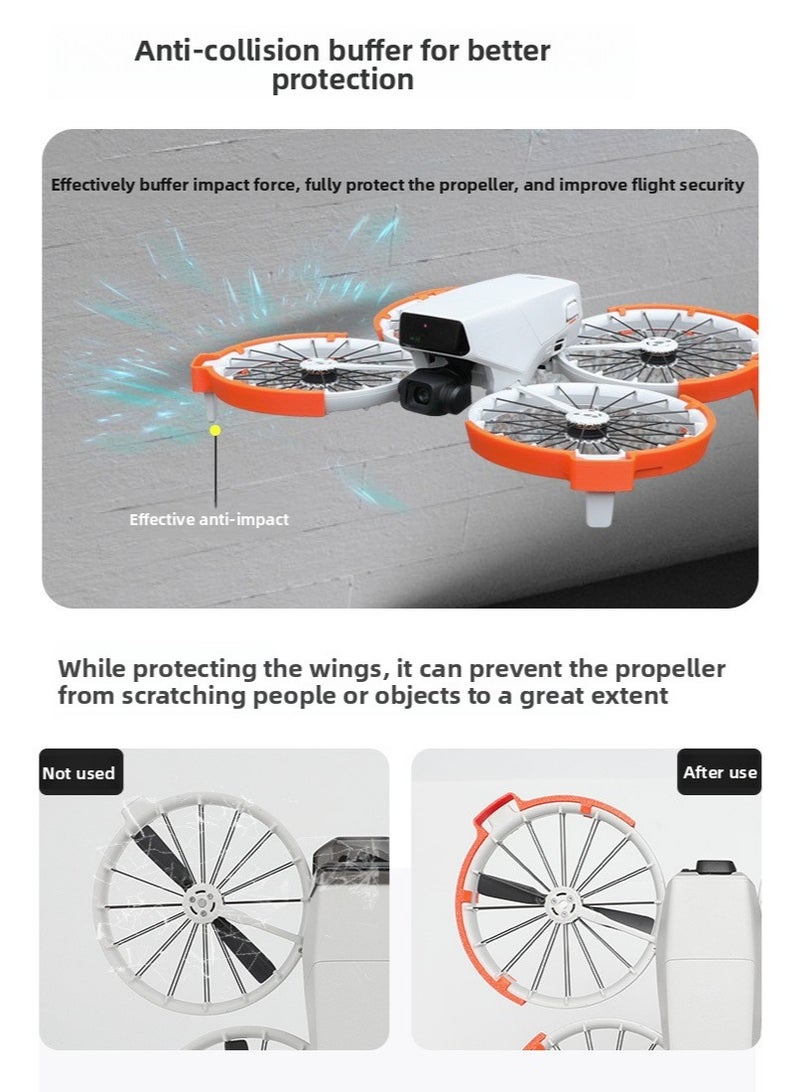 Drone Protective Bumper Set for DJI Flip – Lightweight Landing Gear Riser & Propeller Guard – Shock-Absorbing Frame Design for Stable & Safe Flight – Easy to Install & Durable - Image 3