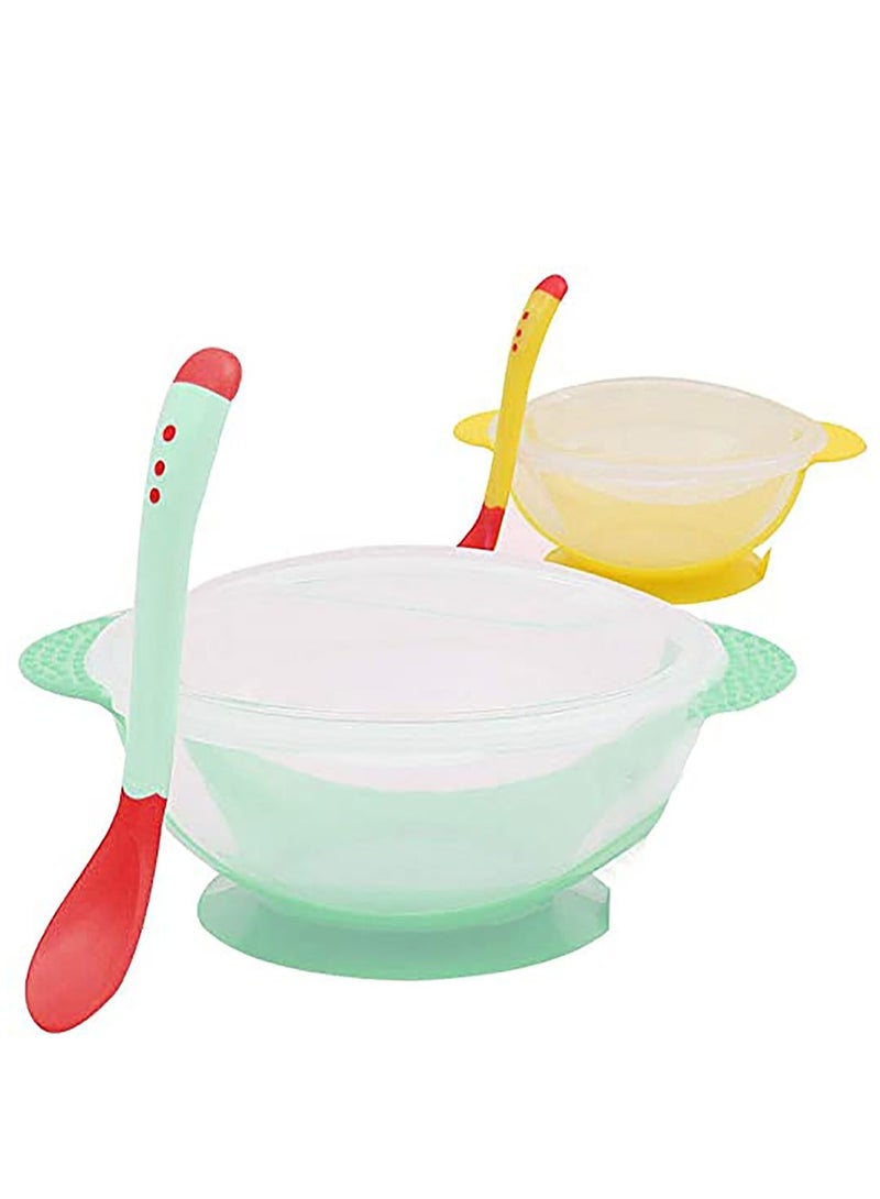 2 Baby Bowls with High Suction Base, Great for Feeding Kids, Toddlers Fridge, Microwave & Dishwasher Compatible - Image 1