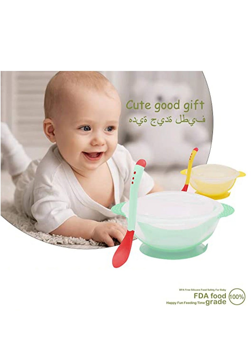 2 Baby Bowls with High Suction Base, Great for Feeding Kids, Toddlers Fridge, Microwave & Dishwasher Compatible - Image 2