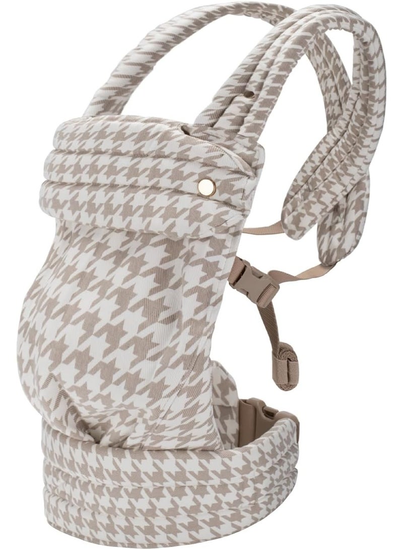 4-in-1 Baby Carrier, Houndstooth Pattern, 3.2-15.9 kg Weight Range, Ergonomic Design with X-Shaped Back Support - Image 1
