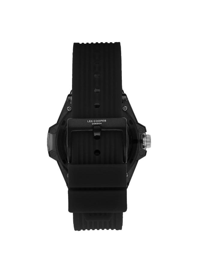 Lee Cooper LC07975.651 Men Multi Function Display Watch & Silicone Strap Black