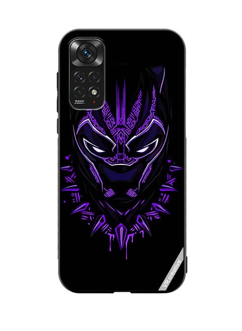 Protective Case Cover For Xiaomi Redmi Note 11 Black Panther Design Multicolour