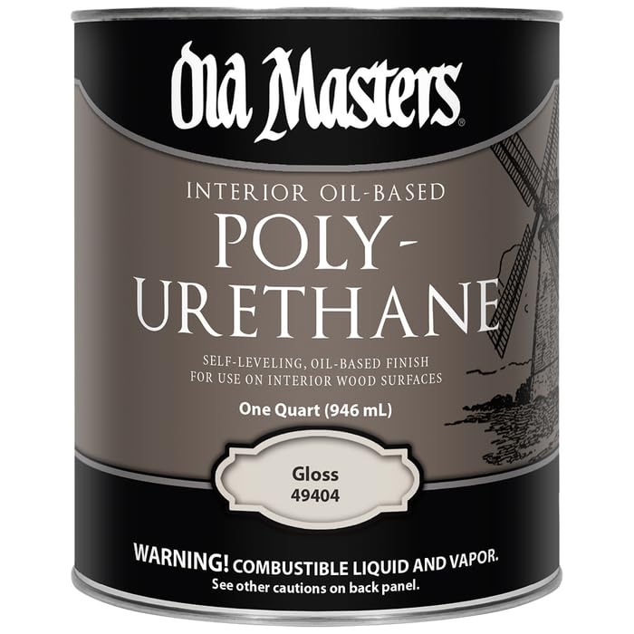 Old Masters 49404 Polyurethane Oil-Based Finish Gloss  1 quart Clear