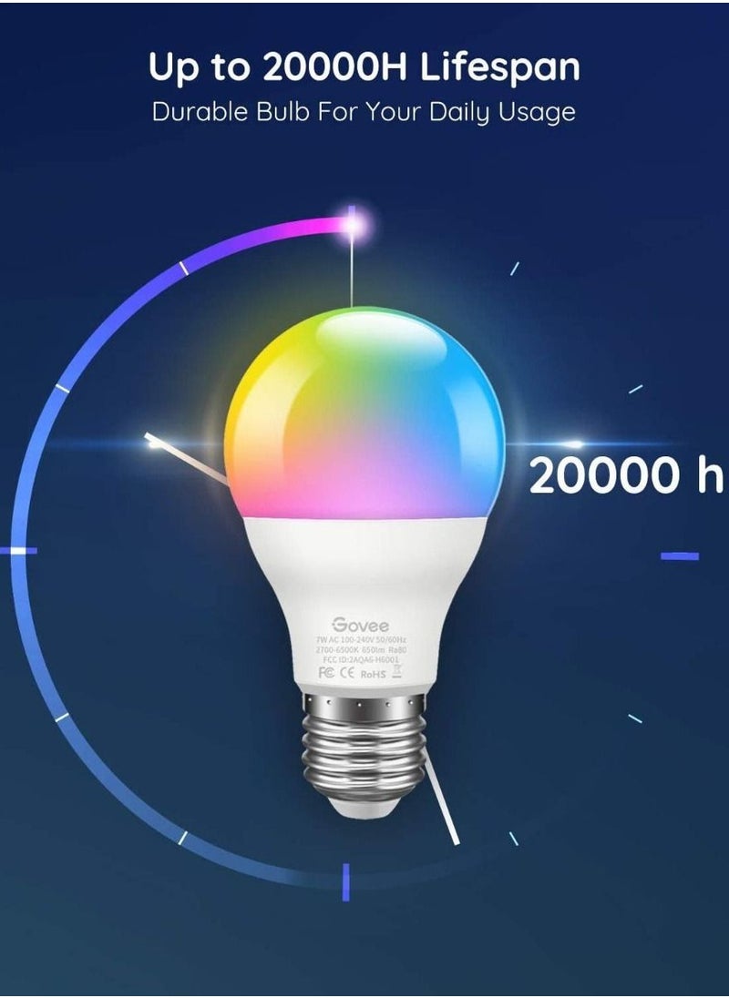 Govee - Smart LED Bulbs Bluetooth Light Color Changing with App Music Sync and 8 Scene Mode for Living Room Bedroom Party - Image 1